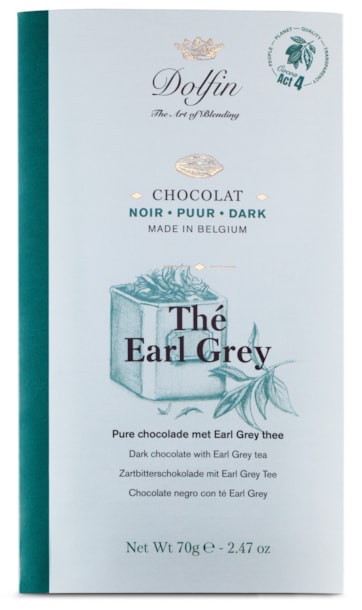 DO Hořká čokoláda s Earl Grey čajem 70g.