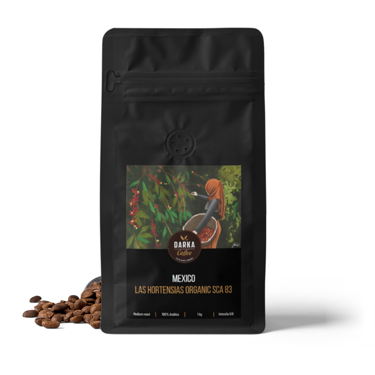 Mexico Las Hortensias Organic SCA 83, balení 400 g