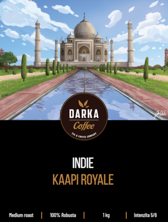 India KAAPI Royale Robusta - zrnková káva