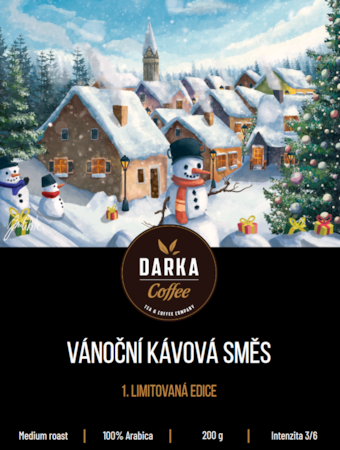 Vianočná zmes zrnkovej kávy- limitovaná edícia