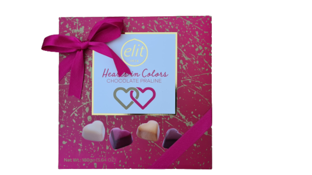 Bonbonniere Elit Srdiečka v čokoláde 160 g