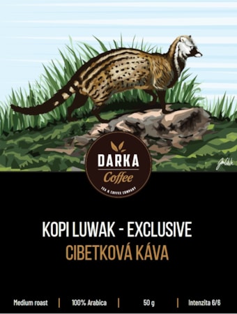 Kopi Luwak Exclusive - zrnková káva 50 g