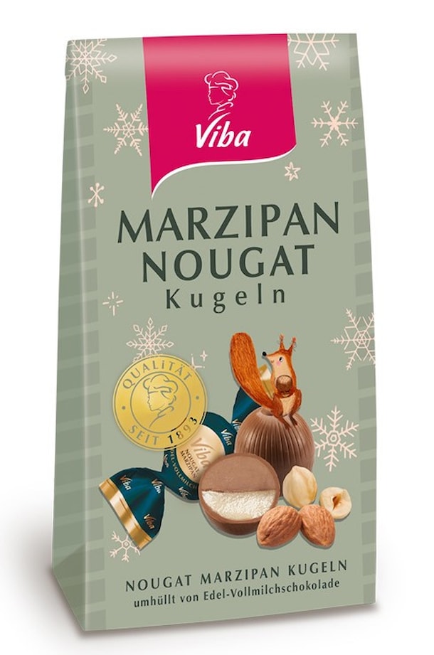VIBA Nugátové a marcipánové koule 105g