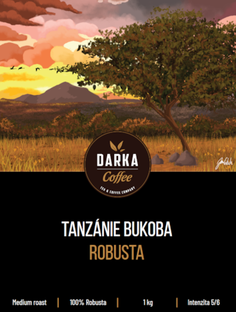 Tanzánia Bukoba - zrnková káva