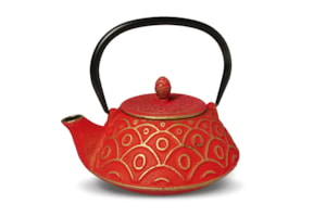 Benxi - červeno-zlatá čajová kanvica 800 ml