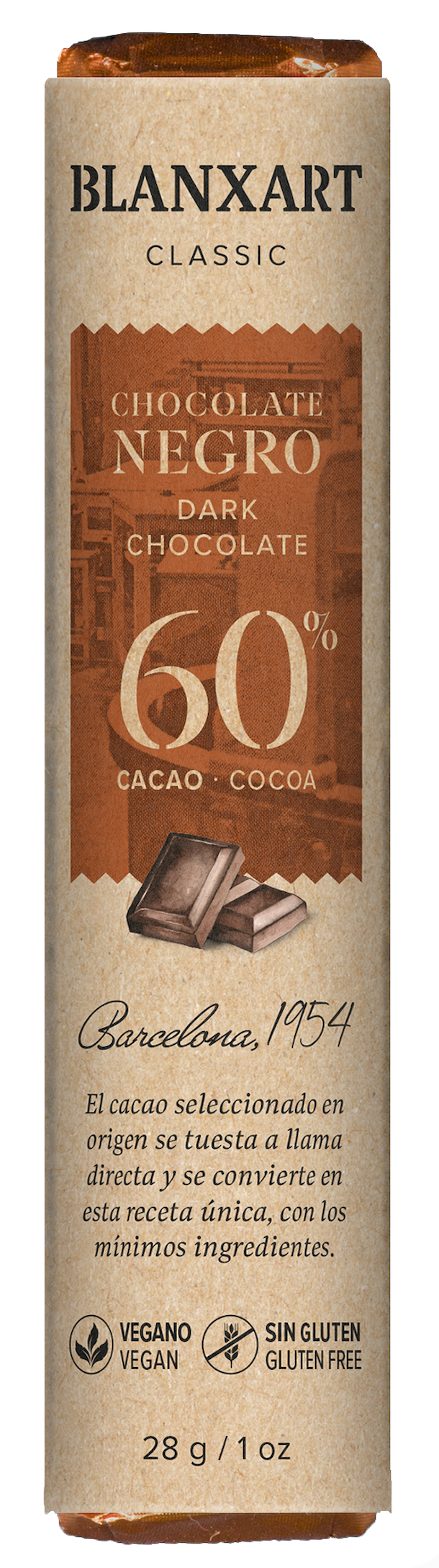 BX Hořká 60 % čokoláda 28g