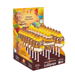 Párty - lízátka z mléčné a bílé čokolády 25 g.