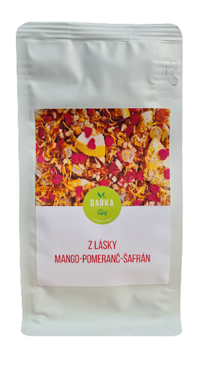 Mango-Pomeranč-Šafrán  Z lásky - ovocný čaj EXCLUSIVE 120 g, ks