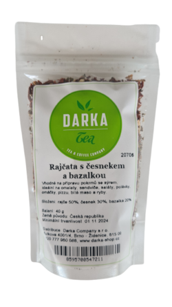 Paradajky s cesnakom a bazalkou 
