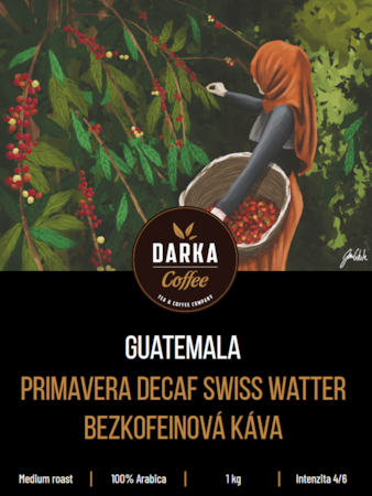 Guatemala Primavera Decaf Swiss Watter - bezkofeinová káva