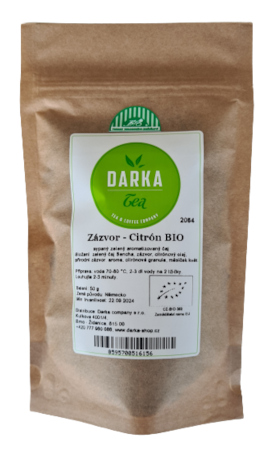 Zázvor - Citrón BIO - zelený čaj