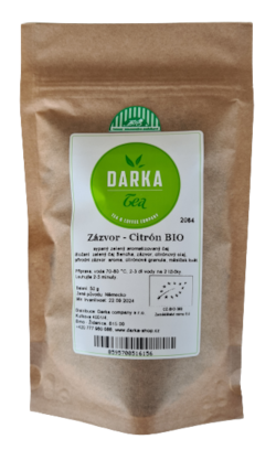 Zázvor - Citrón BIO - zelený čaj
