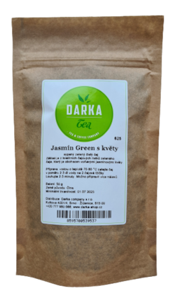 Jasmín Green s květy - zelený jasmínový čaj