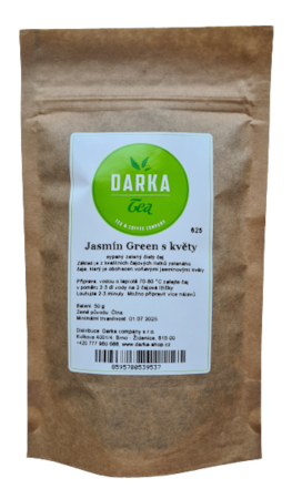 Jasmín Green s květy - zelený jasmínový čaj