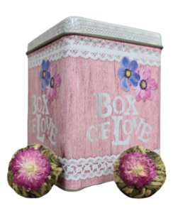 BOX OF LOVE  - Kvitnúci čaj z lásky 2 ks