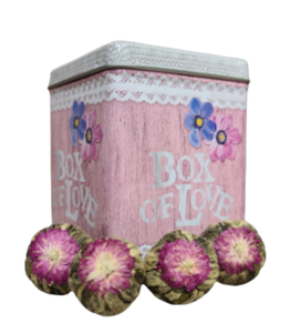 Dárková krabička - Kvetoucí čaj z lásky 4 ks
