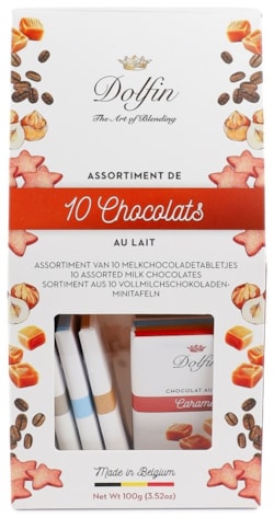 Kolekce mléčných čokolád / 5 příchutí 100g