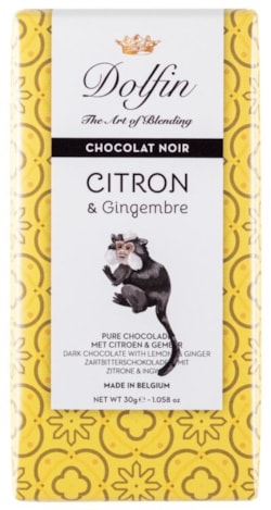 Hořká čokoláda s citrónem a zázvorem 30g