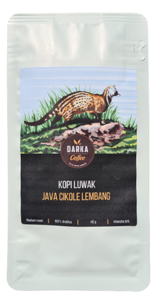 Cibetková káva Kopi Luwak Cikole Lembang - zrnková káva