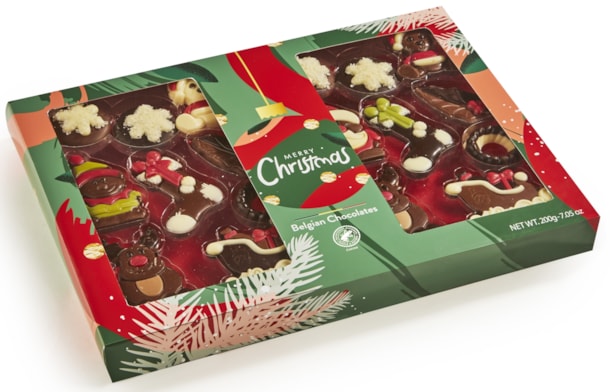 IX  Dárkové balení vánoční čokolády  200g