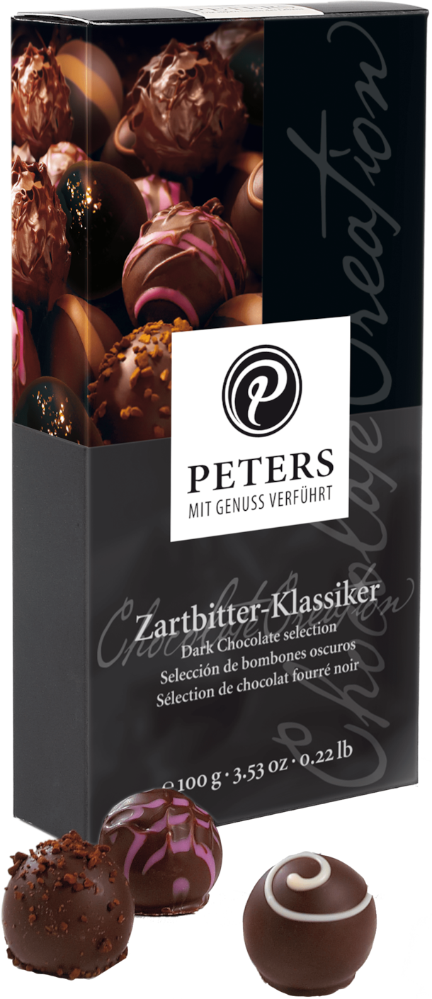 PE Kolekce pralinek z hořké čokolády 100g