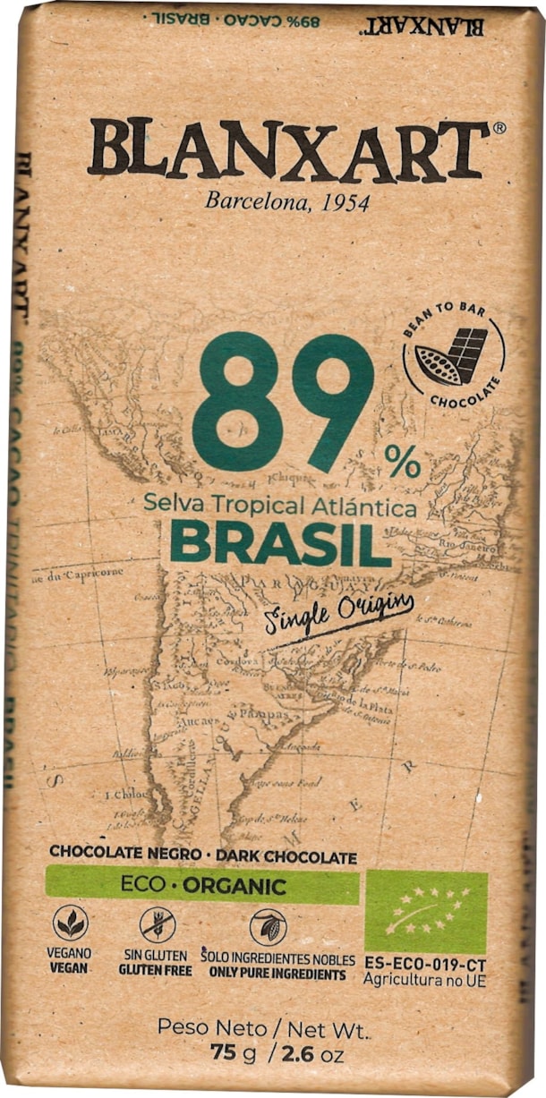 BX BIO Brasil 89 % hořká čokoláda 75g