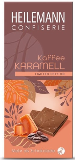 HE Mléčná čokoláda s kávou a karamelem 80g