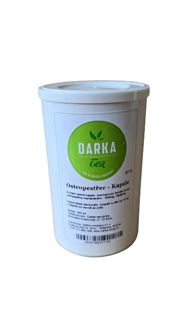 Kapsule z ostropestreca mariánskeho - darčekové balenie 250ks