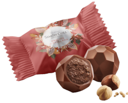 SC Pralinky s nugátovou náplní 180g / plech