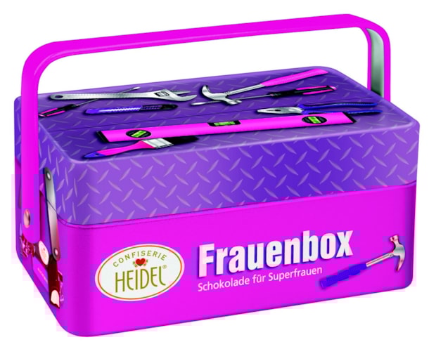 HD Dámské nářadí - plněná mléčná čokoláda 86g / plech