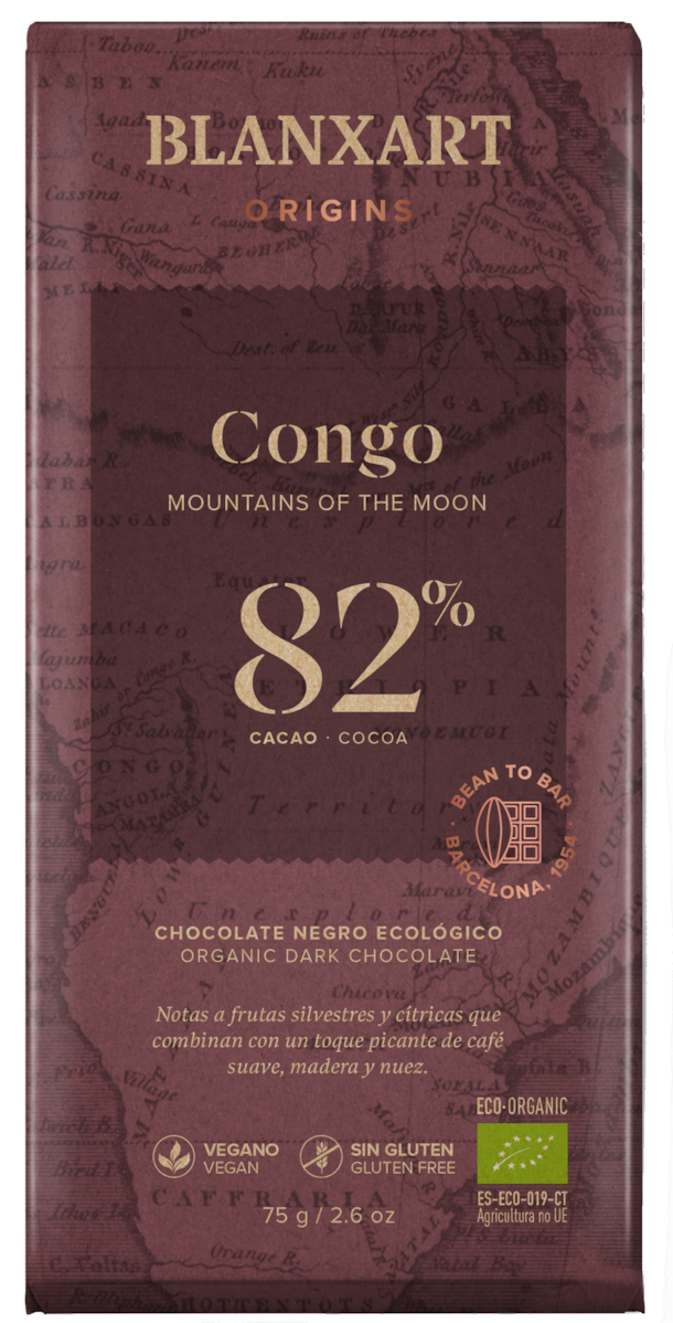 BX Congo BIO hořká 82% čokoláda 75g