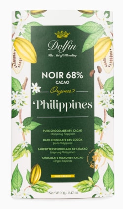 Philippines - 68 % hořká čokoláda.