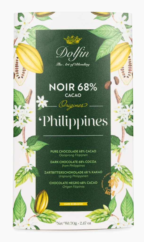 Philippines - 68 % hořká čokoláda.