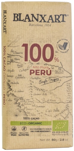 BX Peru BIO hořká 100 % čokoláda 75g