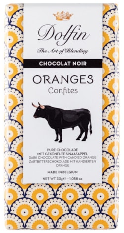 Hořká čokoláda s pomerančem 30g