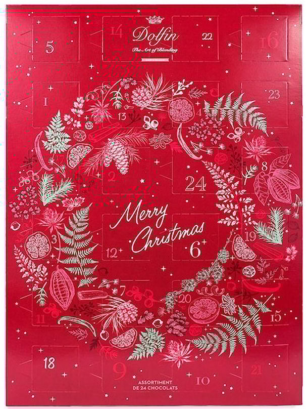 "Vánoční věnec" adventní kalendář /6 příchutí/24 ks/ 108g