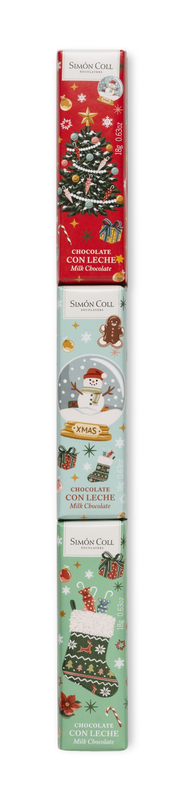 SC Mléčná čokoláda 54 g (3x18g) / vánoce