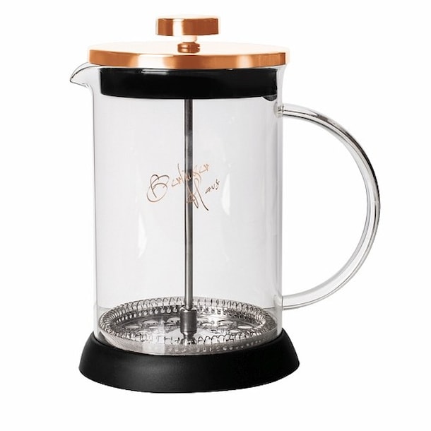French Press kanvica na čaj/kávu 800 ml, zlatá