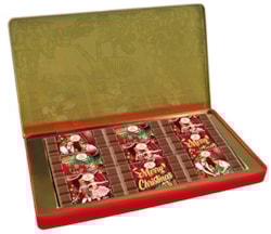 HD "Louskáček" dárkový box mléčné čokolády 90g / plech