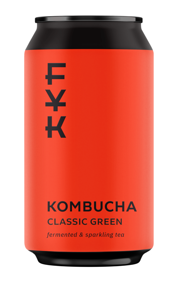 Kombucha Černý čaj - plechovka 330 ml