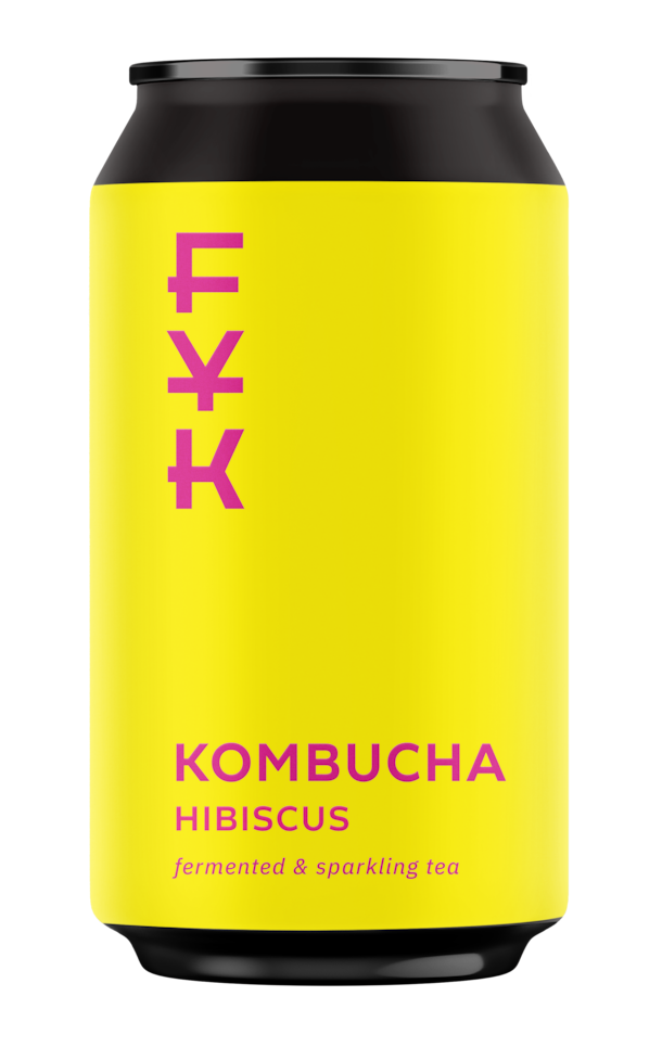 Kombucha Ibišek - plechovka 330 ml