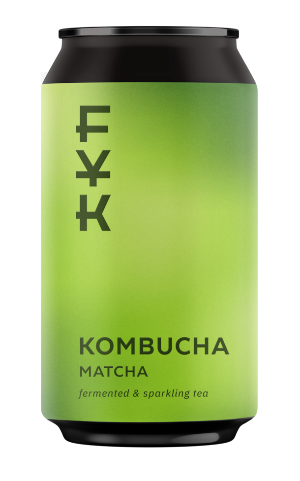 Kombucha Matcha BIO - plechovka 330 ml