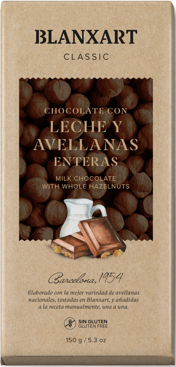 BX Mléčná čokoláda s lískovými ořechy 150g