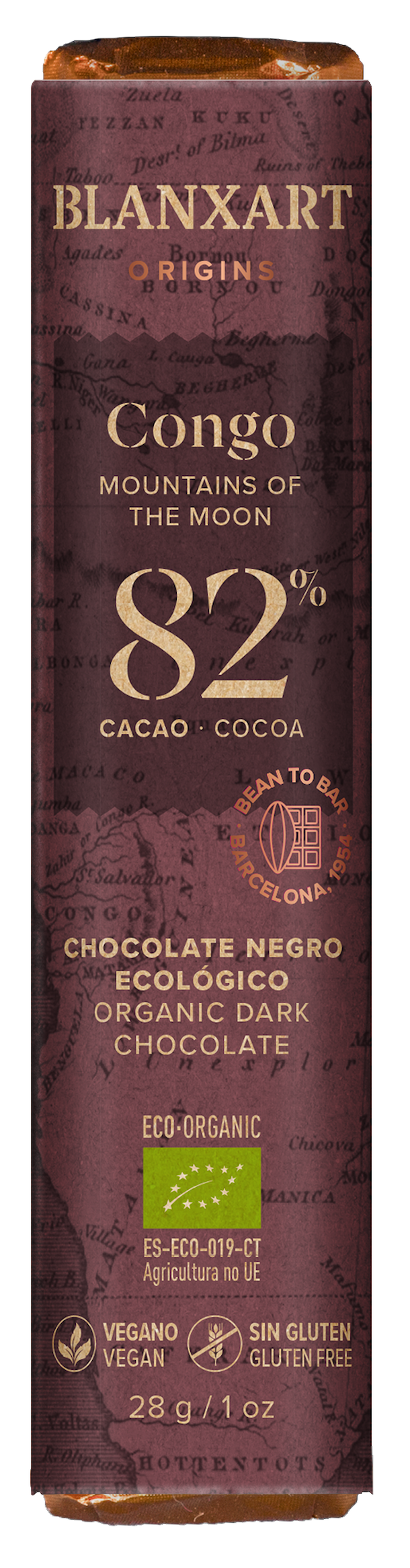 BX Congo 82% BIO hořká čokoláda 28g