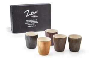 Hiko - japonské keramické šálky 5ks - 200ml 