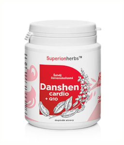 DANSHEN Q10 cardio – bylinný extrakt, koenzým Q10 a vitamíny - 90 kapslí