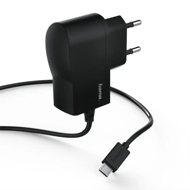 Hama síťová nabíječka s kabelem, micro USB, 1 A