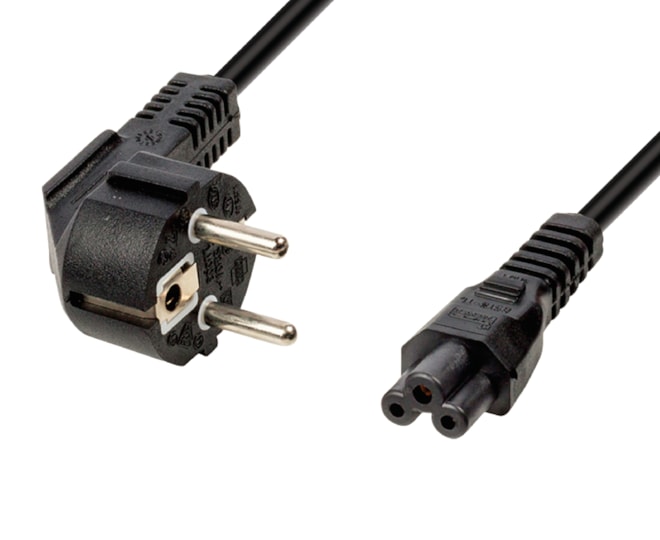 Kabel síťový 230V 1,8m k TV-PC, zdroj notebook