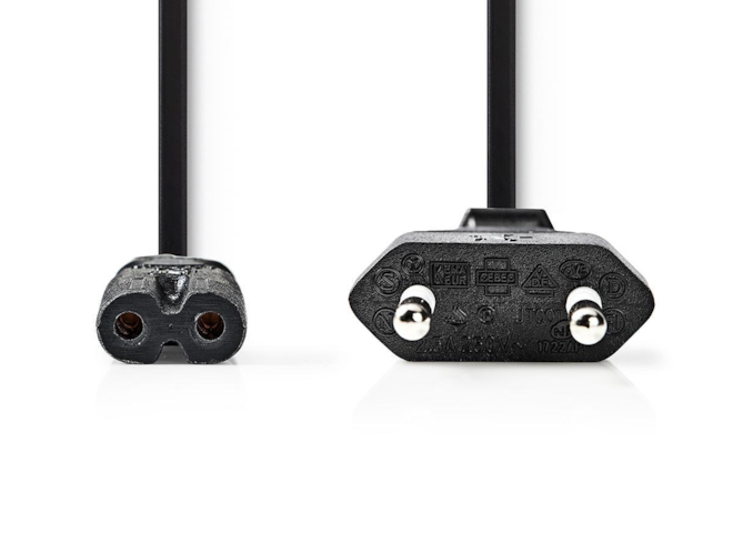 Kabel síťový C7 230V 5m k TV-audio-video přístrojům