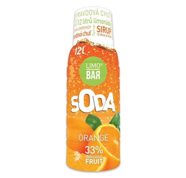 LIMO BAR Syrup Pomeranč 500ml